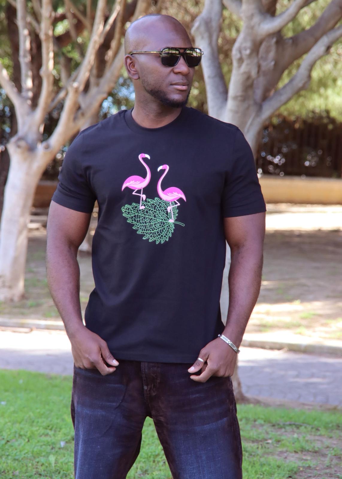 Flamingo Vibes™ – Camiseta Fresh Tropical