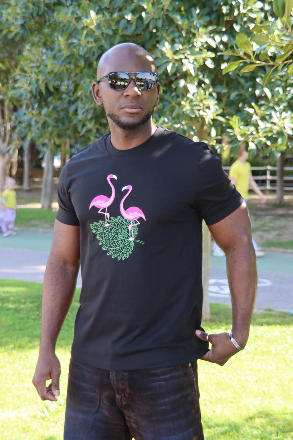 Flamingo Vibes™ – Camiseta Fresh Tropical