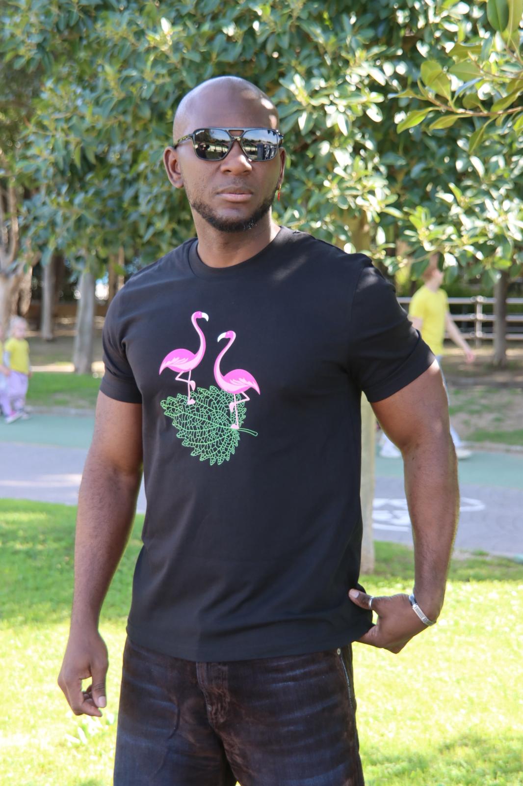 Flamingo Vibes™ – Camiseta Fresh Tropical